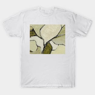 Abstract Oil Painting Olive Green 2c49 T-Shirt